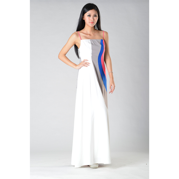 SY017四色吊帶連衣裙正面效果 SY017四色吊帶連衣裙正面效果